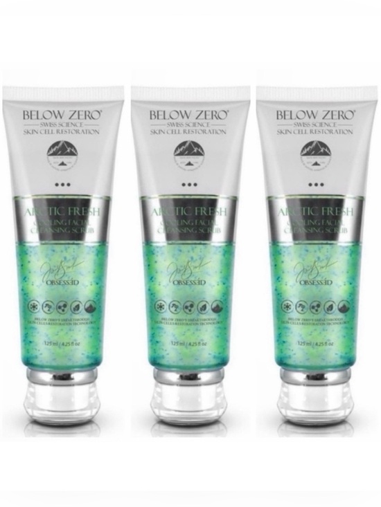 Below Zero Other - Below Zero BUNDLE OF 3 Cooling Facial Cleansing Scrub ~ Retail $450
